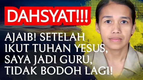 PULUHAN TAHUN BERKERAS HATI TIDAK MAU UCAPKAN NAMA YESUS SAMPAI IBU INI