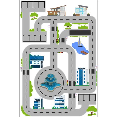 Tapete Para Brincar Pista Hot Wheels Cidade Shopee Brasil