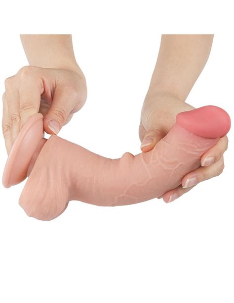 LoveToy Sliding Skin Dildo Cm Diameter Nude