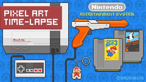 Pixel Art Time Lapse Nes Nintendo Entertainment System Youtube