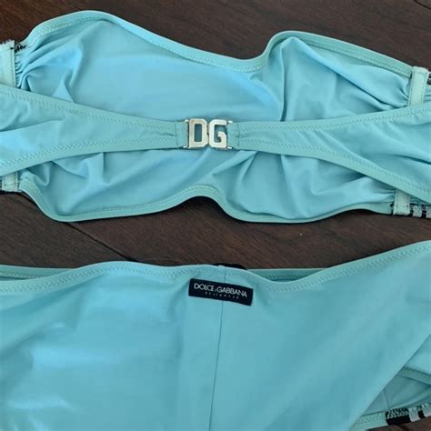 Dolce Gabbana Bikini Teal Bikini High Waisted Depop
