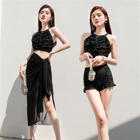 Pcs Swimsuit Bikini With Veil Women S Fashion Swimwear Bikinis
