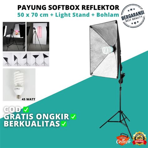 Jual Softbox Lighting Studio Paket Studio Foto Softbox Lampu Lighting