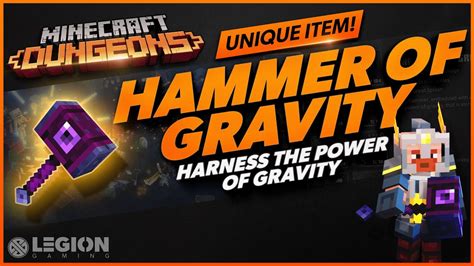 Minecraft Dungeons Hammer Of Gravity Unique Item Guide Youtube