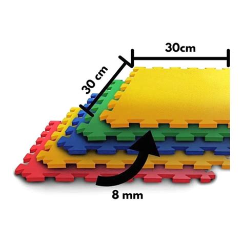 Tapete Tatame Numérico Eva Infantil Emborrachado C 10 Peças em