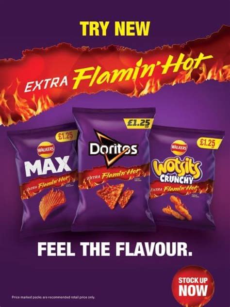 Walkers Max Extra Flamin Hot Crisps Snacks X G Pmp Bags Buy Now With Express