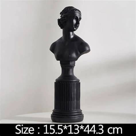 colorful ancient greek roman bust sculpture