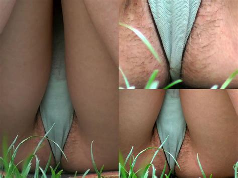 Upskirt Daily Lace Thong Pussy Lips