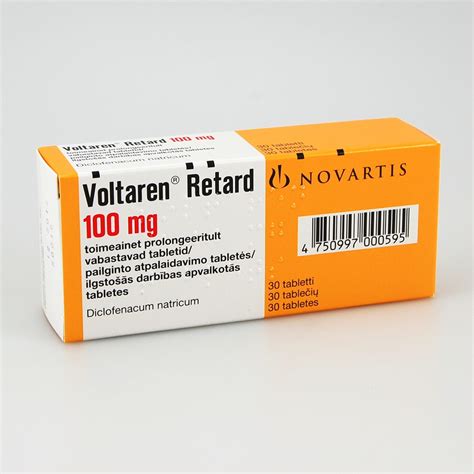 Voltaren Retard Mg Pailginto Atpalaidavimo Tablet S N Gintarin