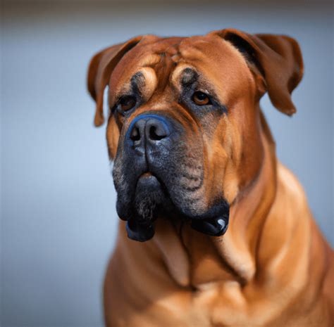 A Picture Of A Red Cane Corso Pet Dog Owner