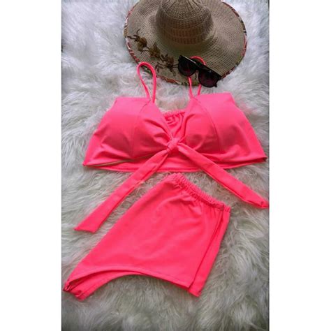 Biquini Plus Size Ver O Modelo Hot Pants Amarra O Em Shopee Brasil