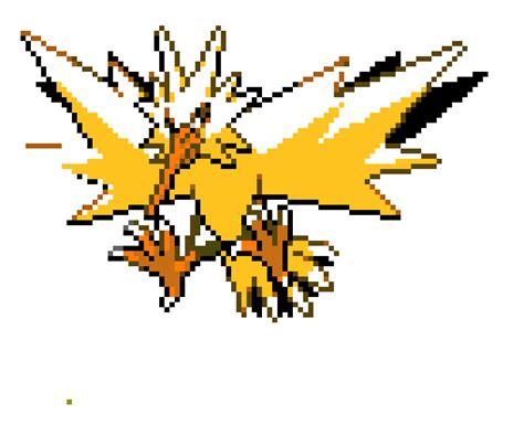 Zapdos Pixel Art Pixel Art Maker