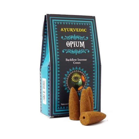 Ароматические конусы Опиум Аюрведик Ayurvedic BACK FLOW CONES OPIUM