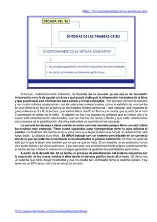 Las Tres Reformas Hist Ricas Pol Ticas Educativas En Argentina Pdf