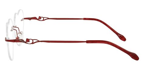 Cupid Rimless Single Vision Glasses Red Women S Eyeglasses Payne Glasses