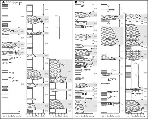 Detailed Sedimentary Logs Of Localities Ccg Upper Part A And Cpd