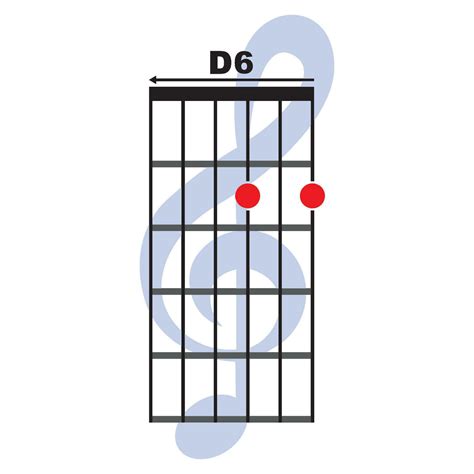 D6 guitar chord icon 36531536 Vector Art at Vecteezy