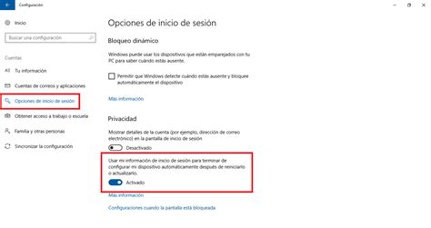 Como Desactivar La Reapertura De Programas Cuando Reinicies Windows 10