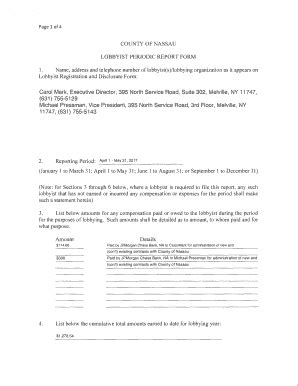 Fillable Online Lobbyist Periodic Report Form Fax Email Print Pdffiller