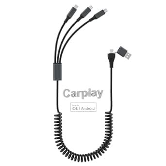 Multi Charging Cable For Apple Carplay Mfi Certified Type C Iphone