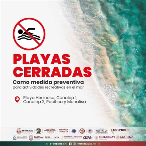 Continúan cerradas Playas de Ensenada