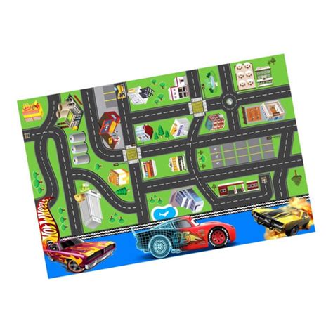 Tapete Ilustrativo Pista Carrinho Hot Wheels X Shopee Brasil