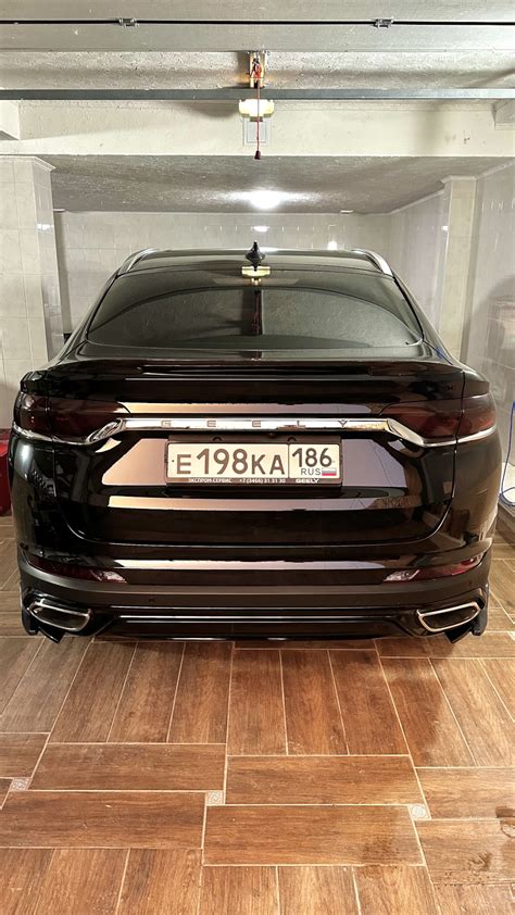 Новые клыки на задний бампер — Geely Tugella, 2 л, 2021 года | стайлинг ...
