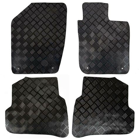 Vw Polo Mk Tailored Rubber Car Mats Black Pcs Floor Set