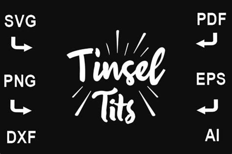 Tinsel Tits SVG Graphic By CreativeDesignShop Creative Fabrica