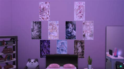 постер аниме для Симс 4. Скачать мод