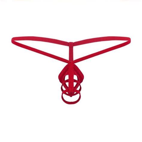 IEFIEL Homme G String String Sexy Sissy Lingerie Erotique Slip Ouvert Poche Pénis Trou Sous