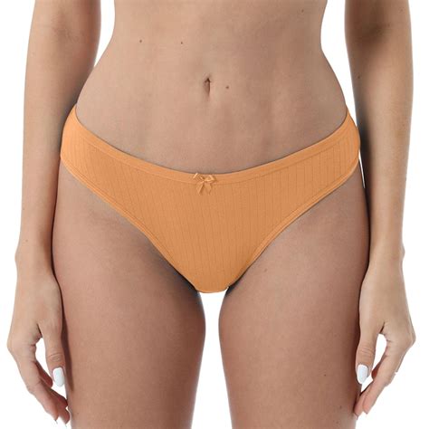 Vigerkar Womens Cotton Panties Sexy Low Rise Ribbed Hipster Womens Bikini Underwear Cheeky