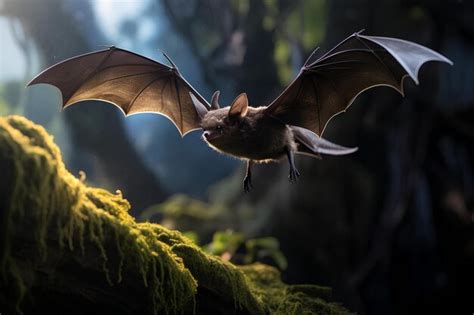 Premium Photo New Zealand Lesser Bat In Natural Forest Environment