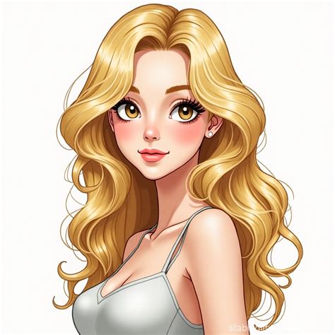 Beautiful Blonde Woman Stable Diffusion Online