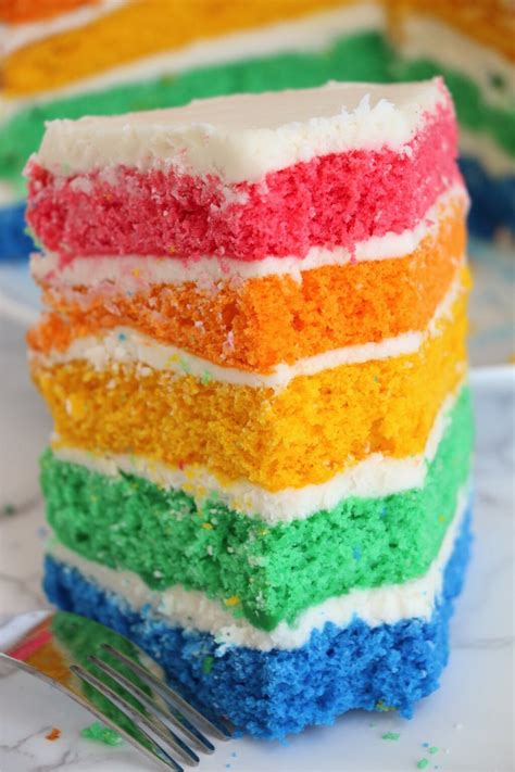 Naked Rainbow Cake Inspirational Momma