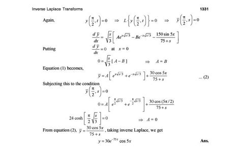 Solve These Partial Differential Equations By Laplace