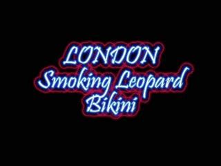 London Smoking In Leopard Lingerie Pt1 Quicktime Smoking Fetish Clip Venue Clips4Sale
