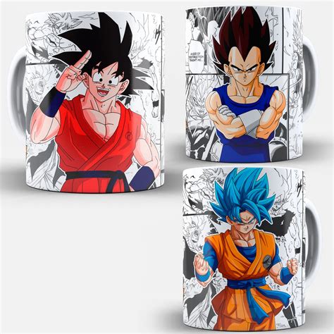 Caneca Dragon Ball Super Goku Jiren Vegeta Porcelana 325ml Shopee Brasil