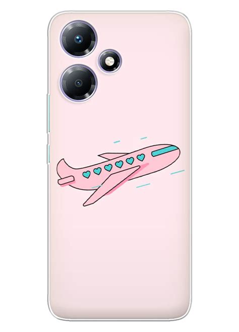 Infinix Hot 30i силиконовый чехол с картинкой Самолет