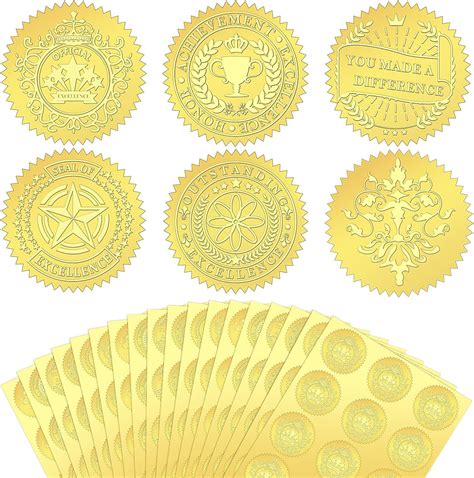 Amazon PaperDirect Deluxe Embossed Achievement Torch Gold Foil