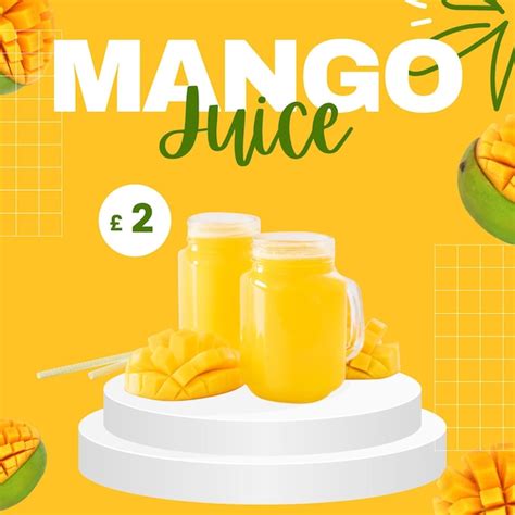 Jugo De Mango Foto Premium