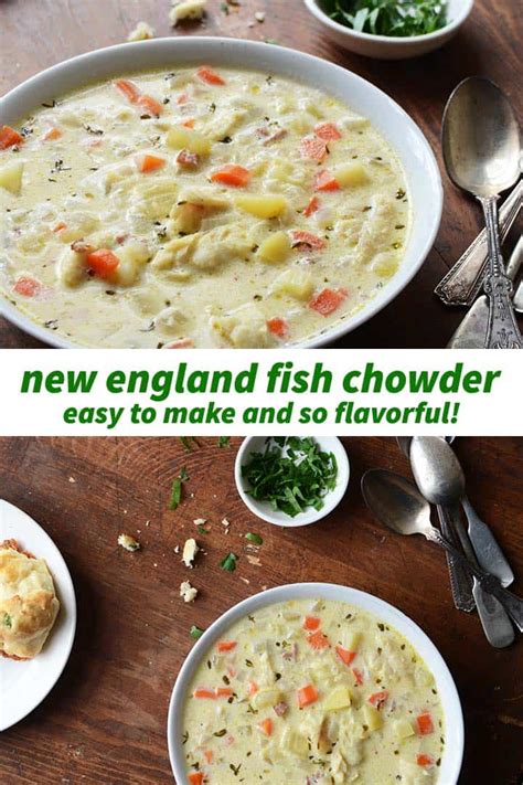 New England Fish Chowder Recipe - An Edible Mosaic™