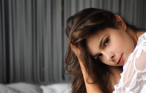Wallpaper Long Hair Model Brunette Gorgeous Photoshoot Posing Beautiful Face Amelie