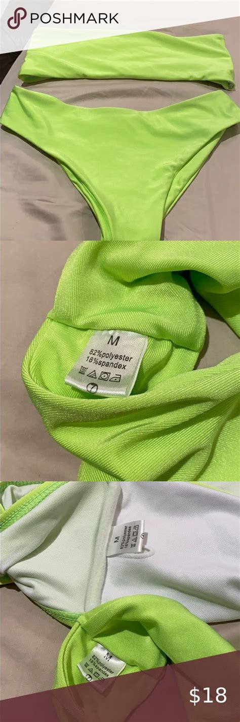 High Wasted Bikini Size M High Wasted Bikini Green High Waisted