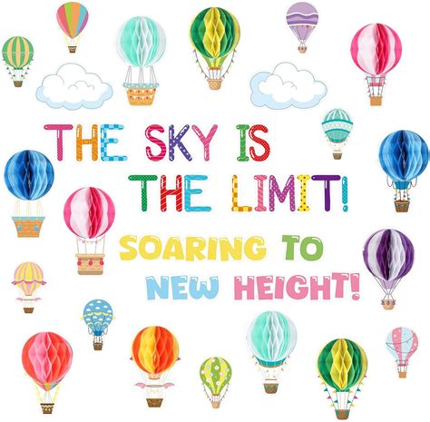 D Hot Air Balloon Bulletin Board Decor School Nepal Ubuy