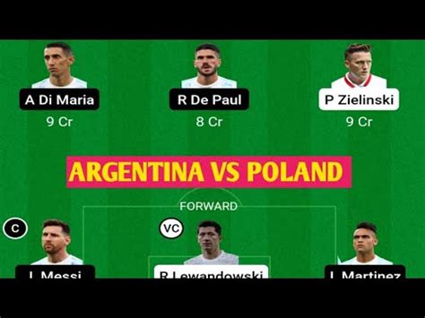 Arg Vs Pol Argentina Vs Poland Dream Team Prediction Today