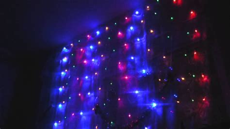 как горит гирлянда на окне. - YouTube