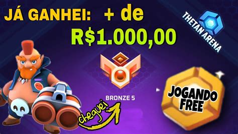 JÁ GANHEI DE 1000 REAIS JOGANDO THETAN ARENA JOGANDO PERSONAGEM