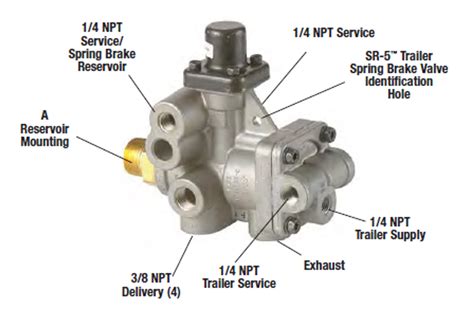 Bendix K033221 Bendix Sr 5 Trailer Spring Brake Valve Genuine Bendix