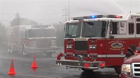 Congers Ny Fire District Tower Wetdown Youtube